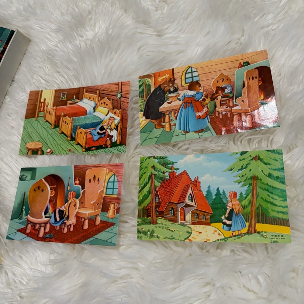 Goldie‎ locks vintage the three bears cube puzzle - Picture 2 of 5